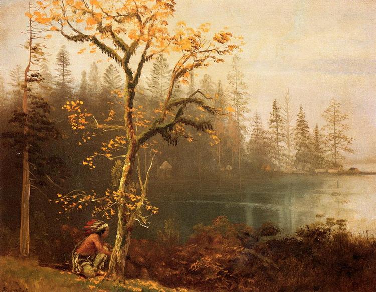 Albert Bierstadt Painting Indian Scout - Click Image to Close